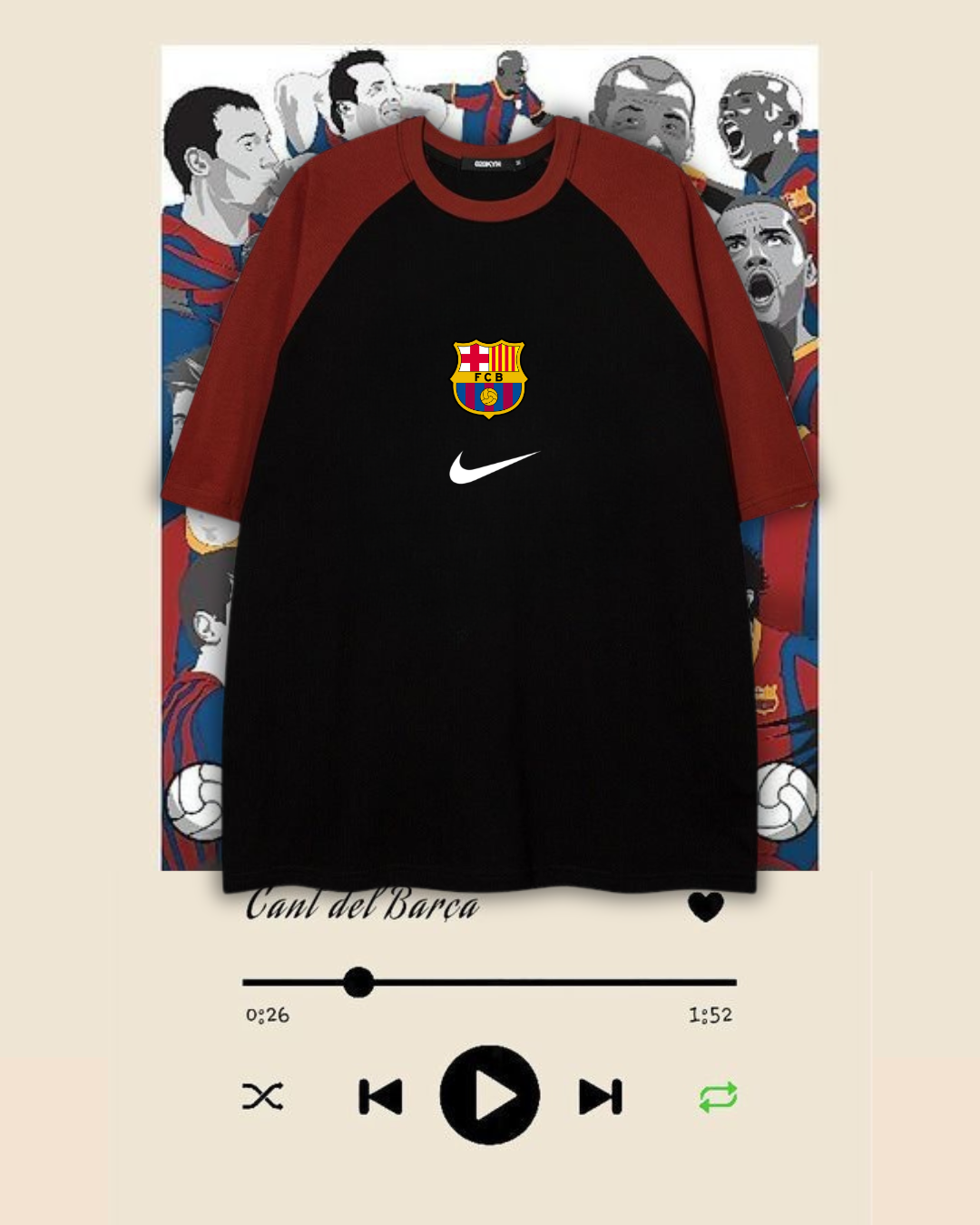 تيشيرت نادي برشلونة