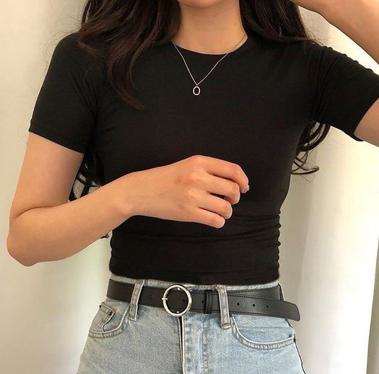 توب اسود سادة