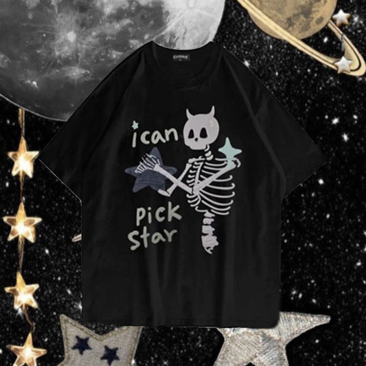 تيشيرت اسود i can pick star