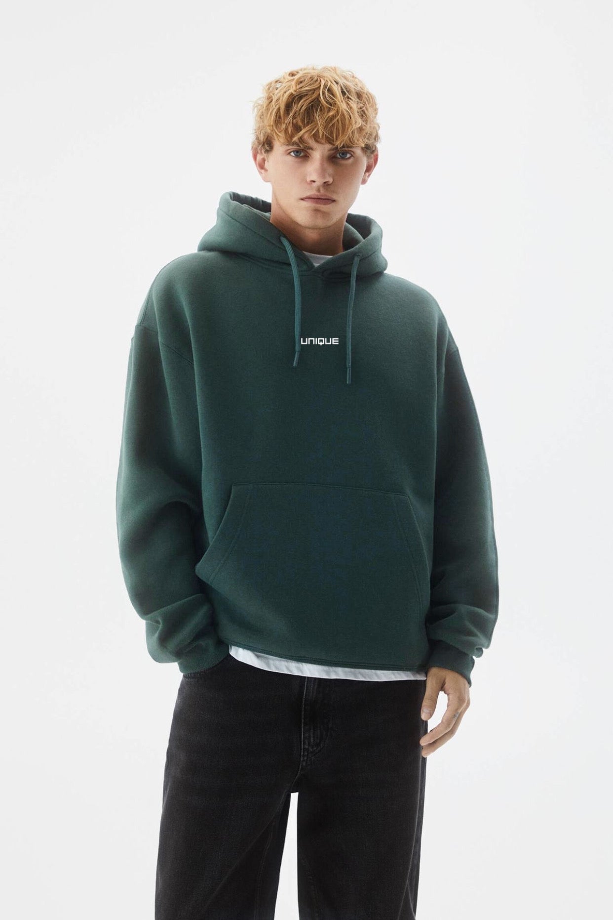 Hoodie Unique Dark Green