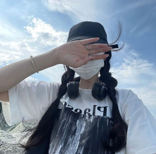 قبعة اسود سادة