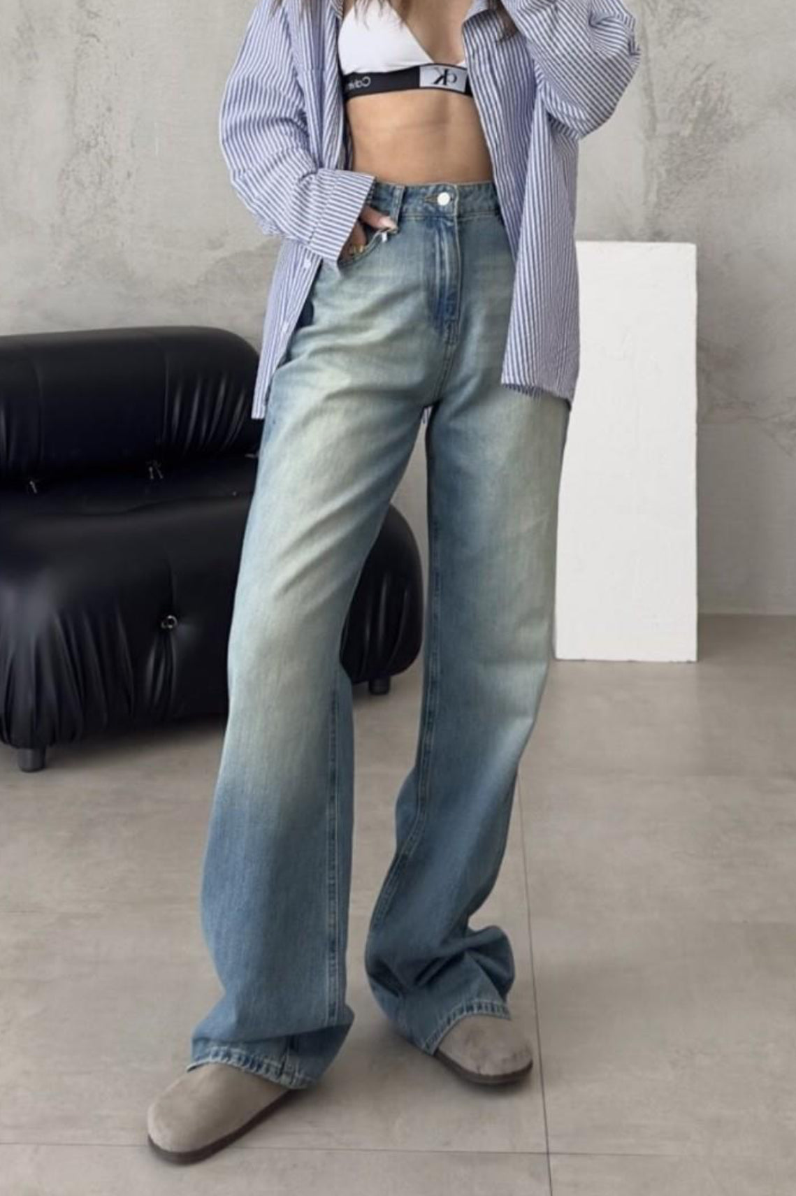 بنطلون جينز فنتج