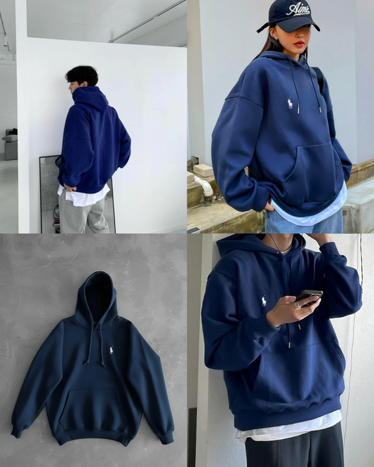 هودي بولو رجالي نسائي نيلي