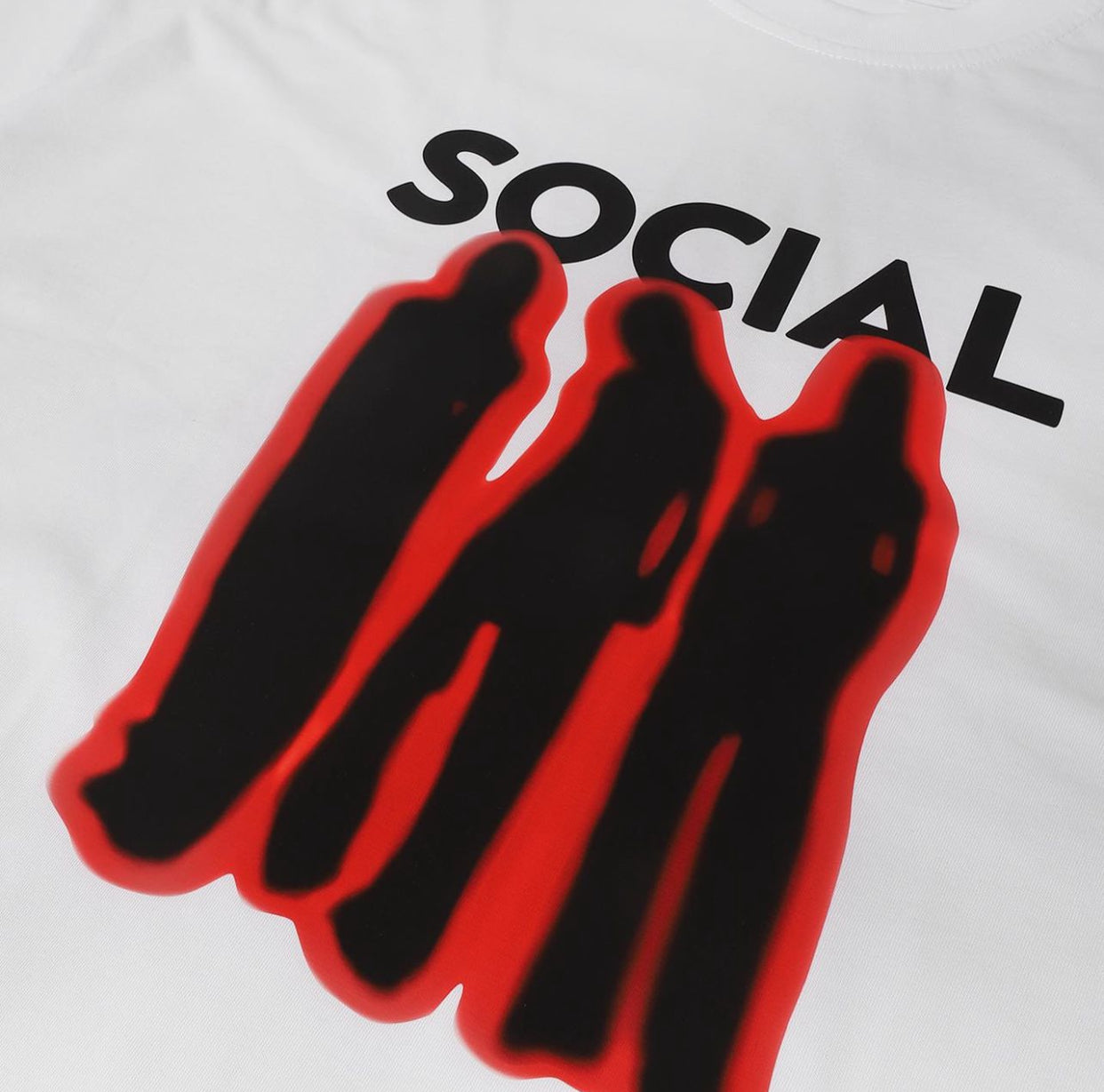 تيشيرت ابيض SOCIAL