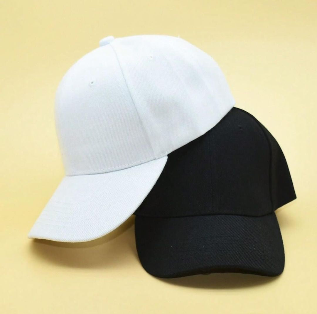 قبعة ابيض سادة