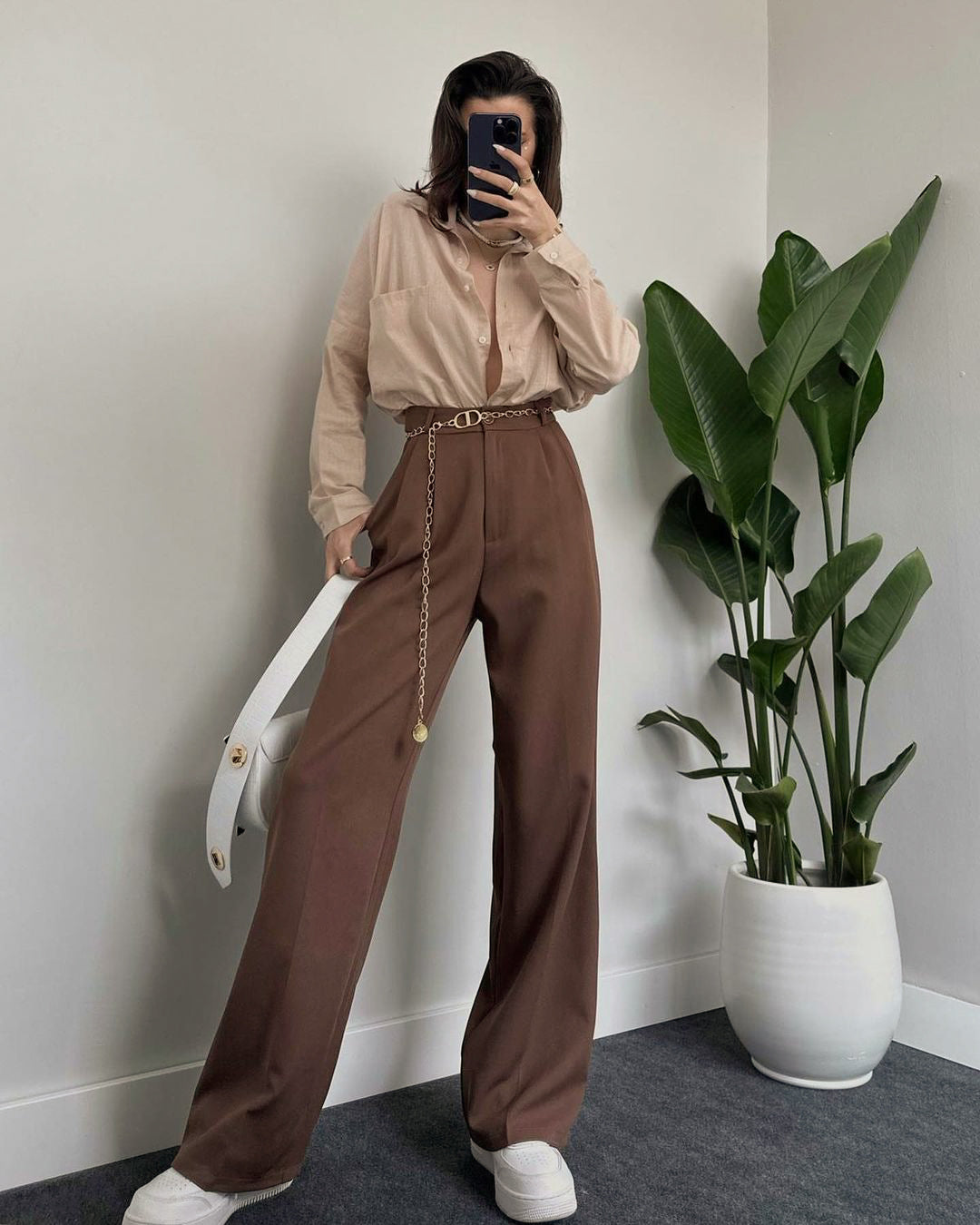 بنطلون قماش زارا