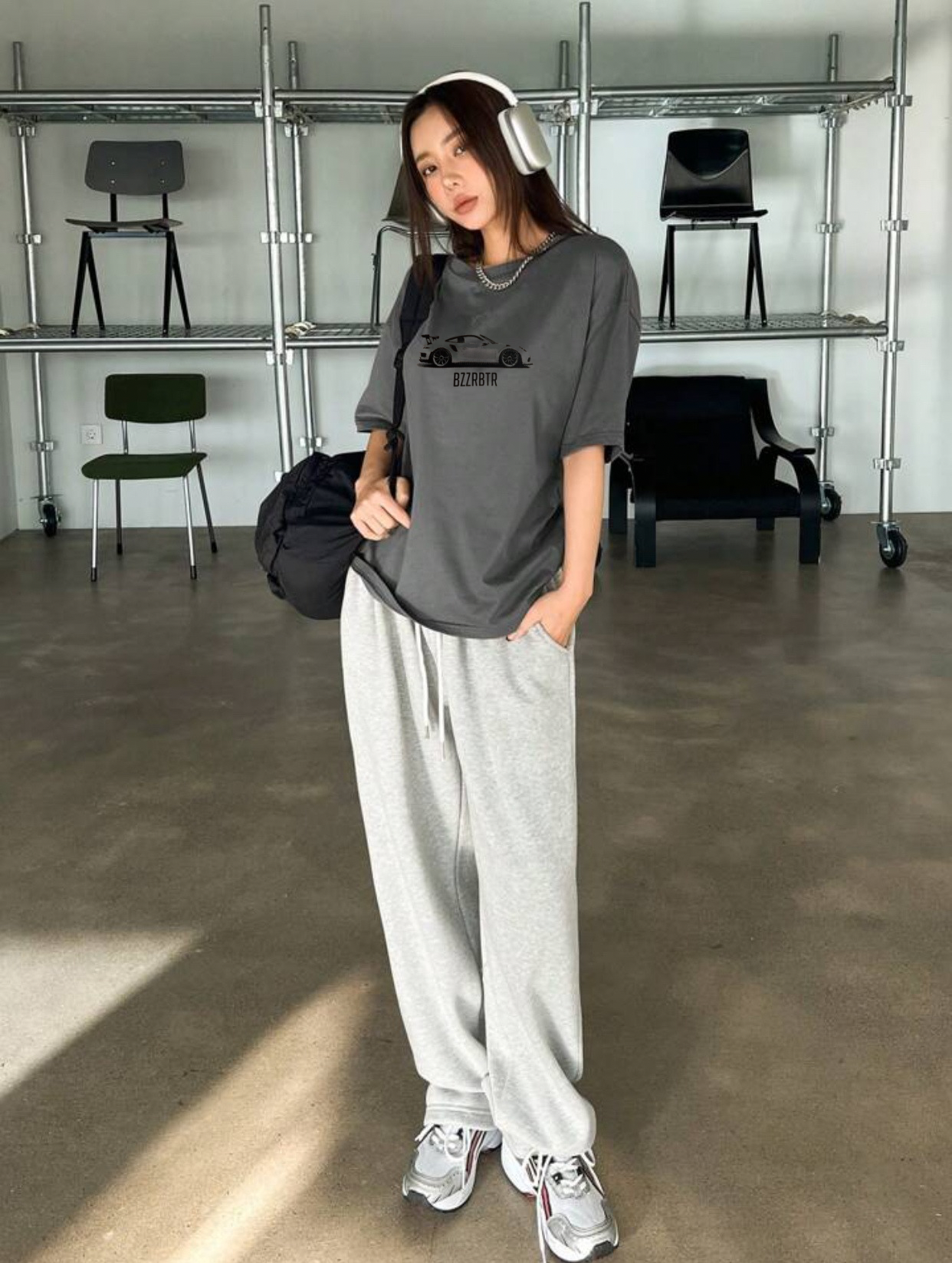 تيشيرت فيراري رصاصي