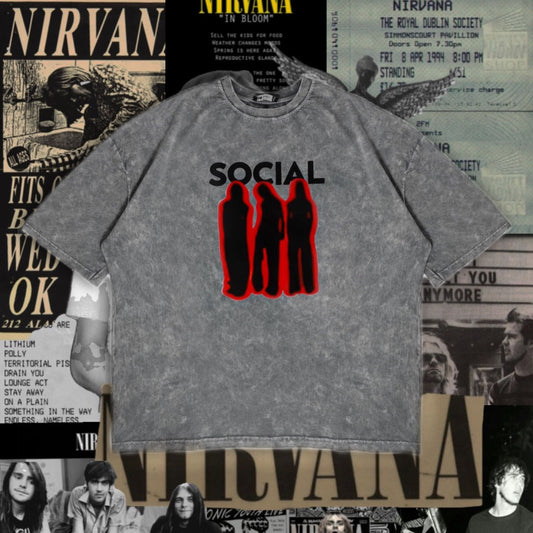 تيشيرت واشيد SOCIAL