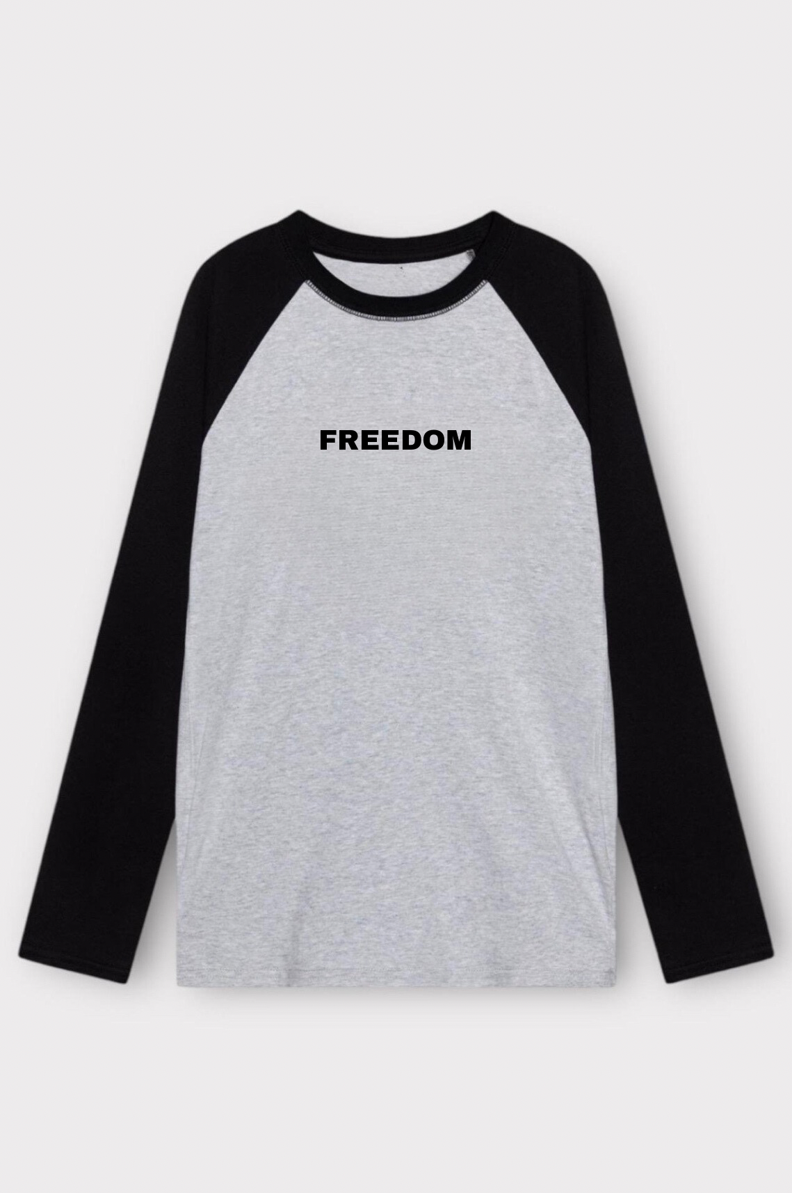 تيشيرت الحرية freedom رصاصي