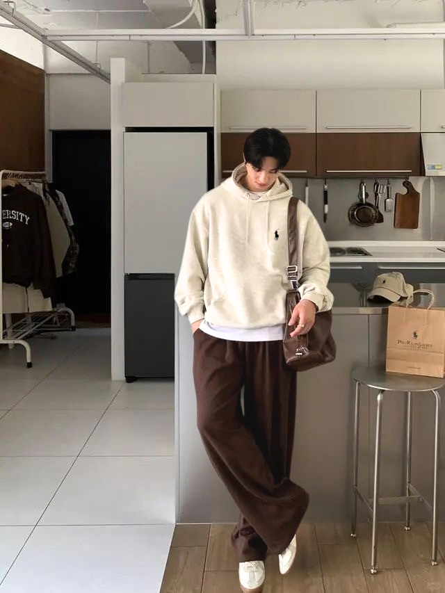 هودي بولو رجالي نسائي ابيض