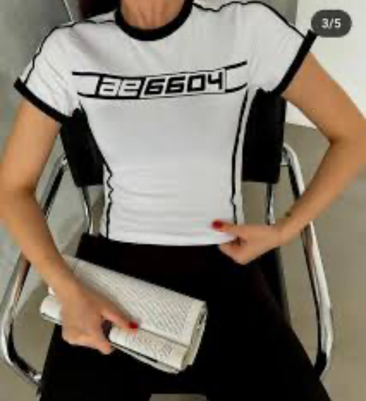 توب كروب ابيض 6604