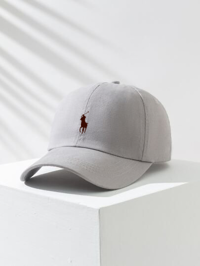 قبعة بولو رصاصي