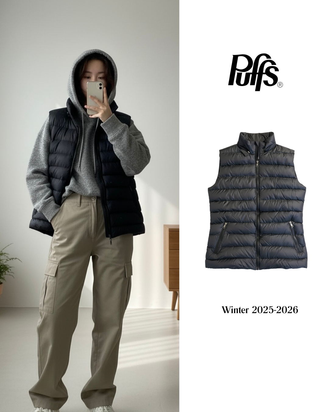 جاكيت بف اسود Jacket puffer