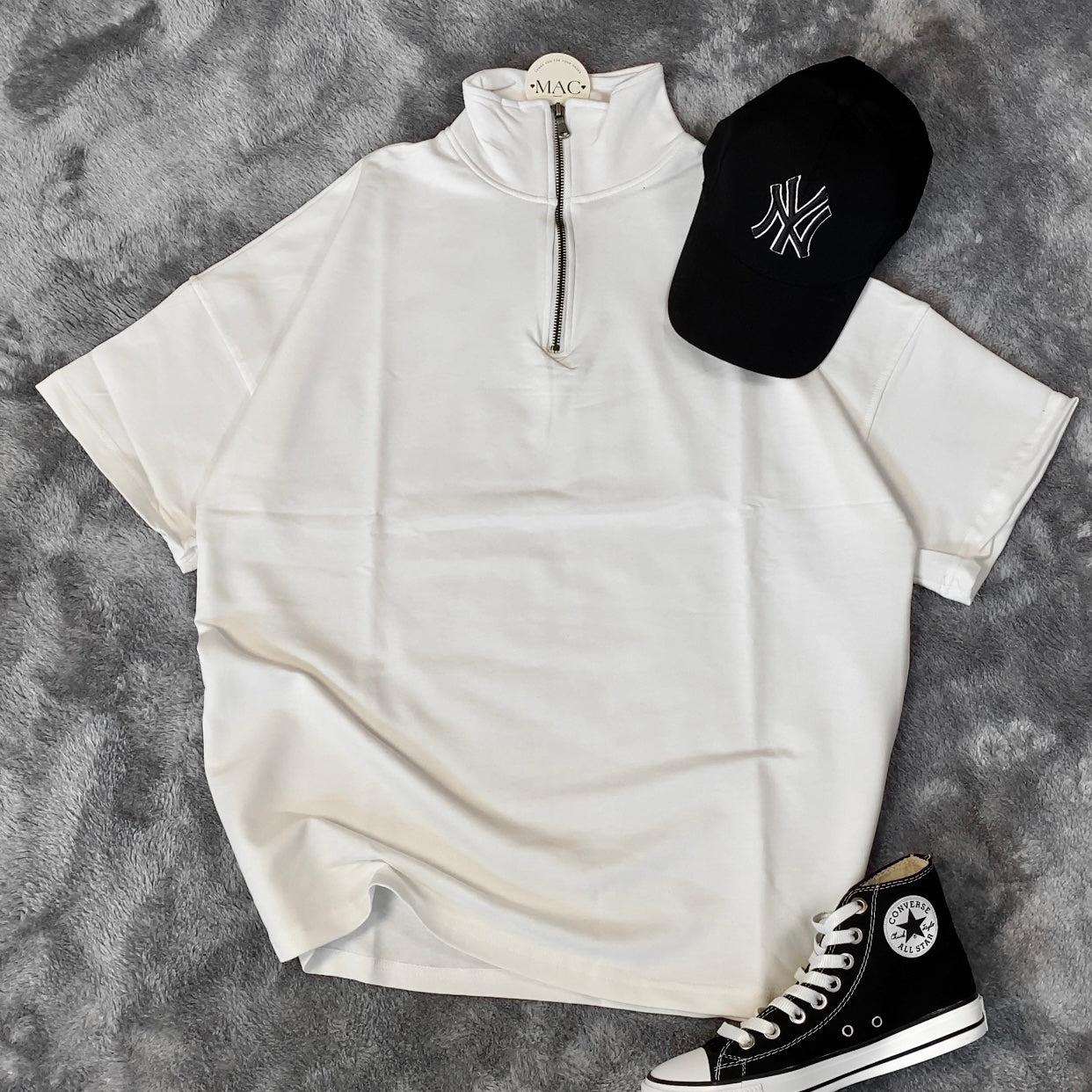 تيشيرت اسود ياخة سحاب