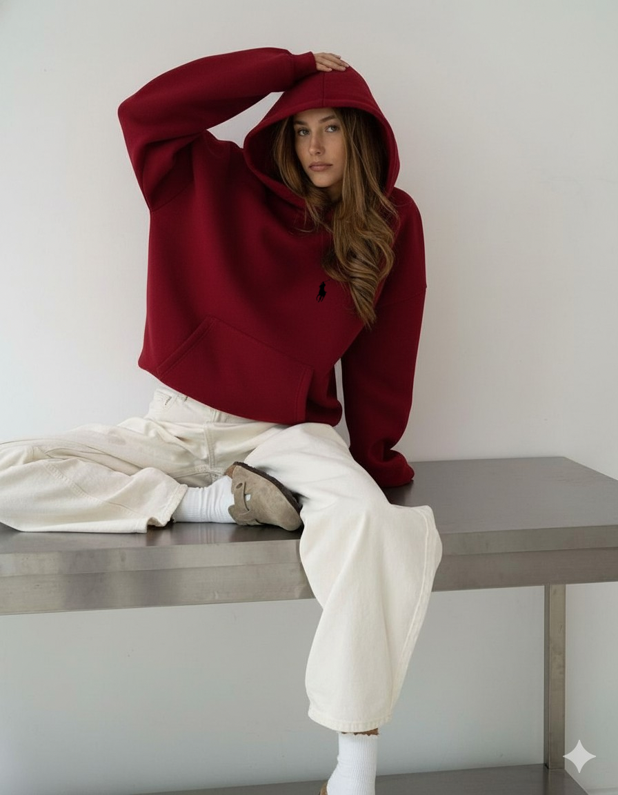 هودي بولو رجالي نسائي ماروني