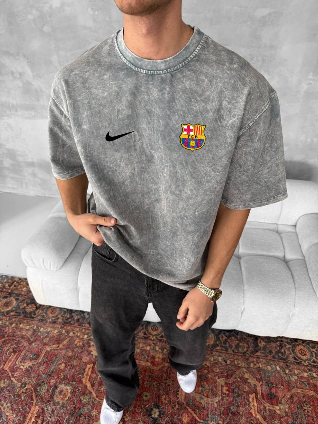 تيشيرت برشلونة واشيد كوالتي