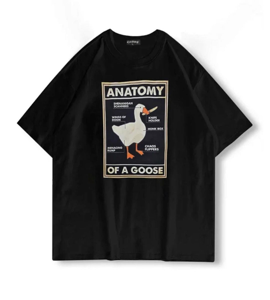 تيشيرت اسود Anatomy of a goose