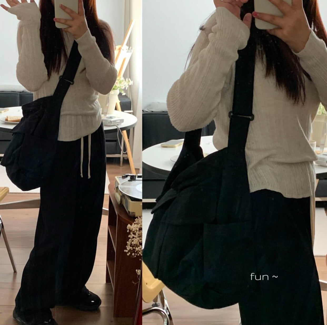 حقيبة كتف اسود