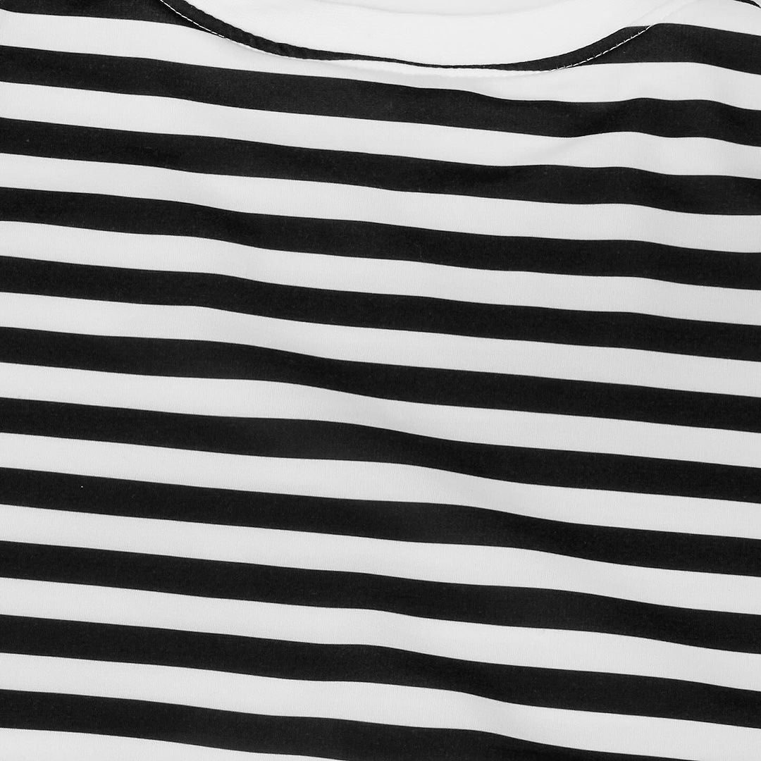 تيشيرت مخطط اسود