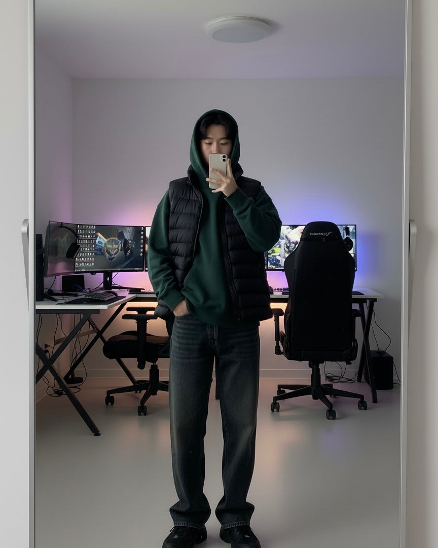 جاكيت بف اسود Jacket puffer