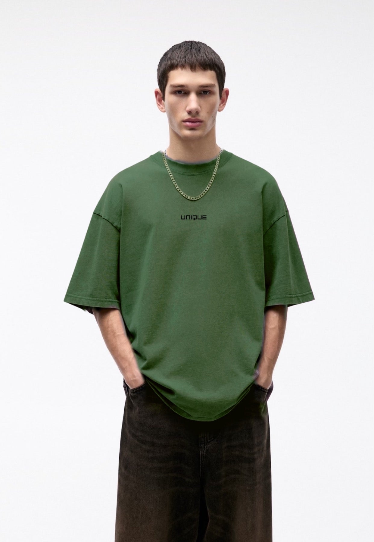 Unique T-shirt Dark green