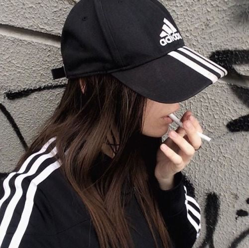 قبعة اسود اديداس تطريز