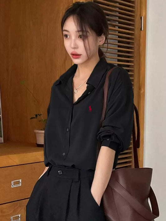 قميص بولو اسود