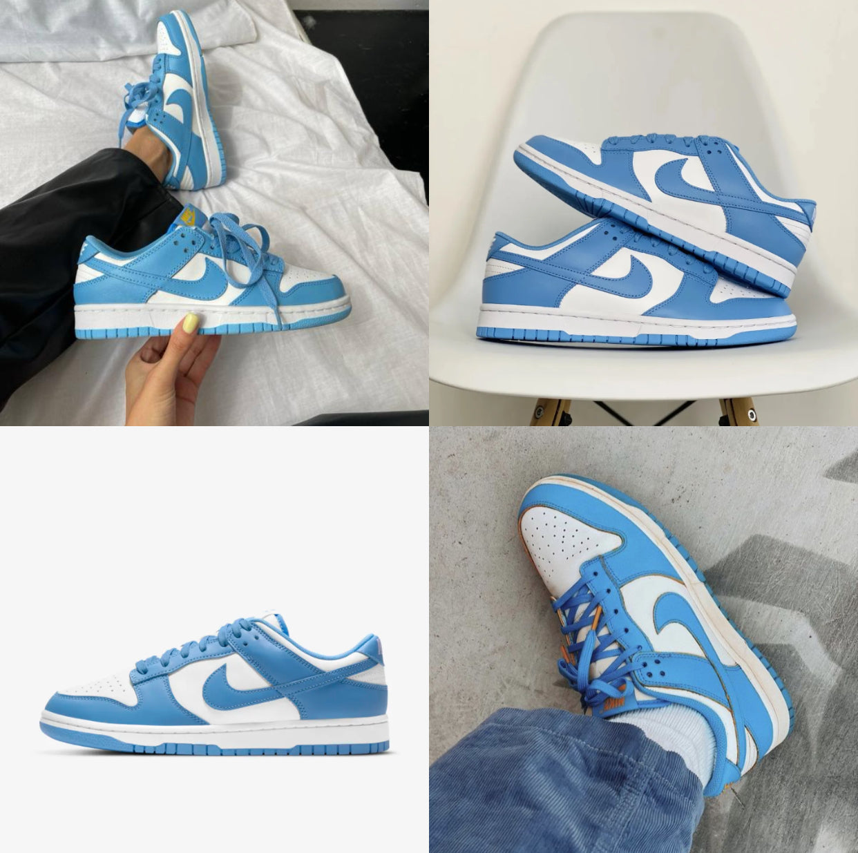 حذاء نايك سمائي وابيض