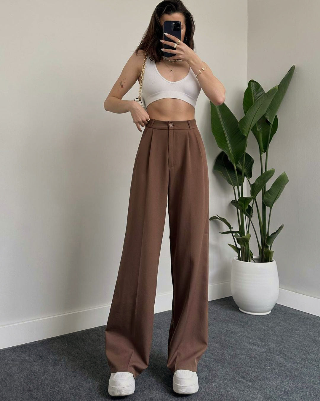 بنطلون قماش زارا