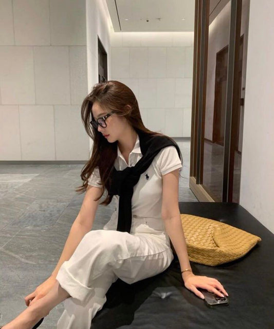 شيرت بولو لون ابيض