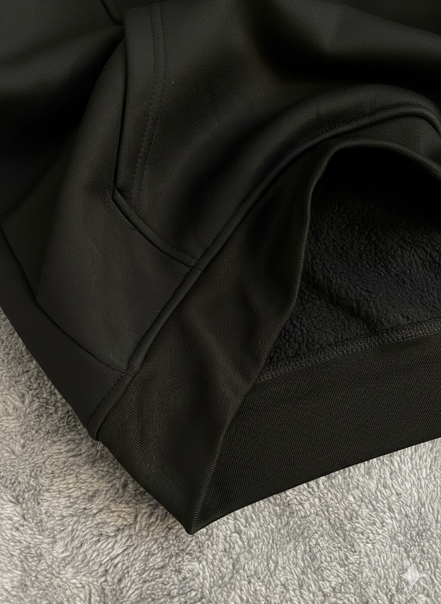 هودي بولو رجالي نسائي اسود