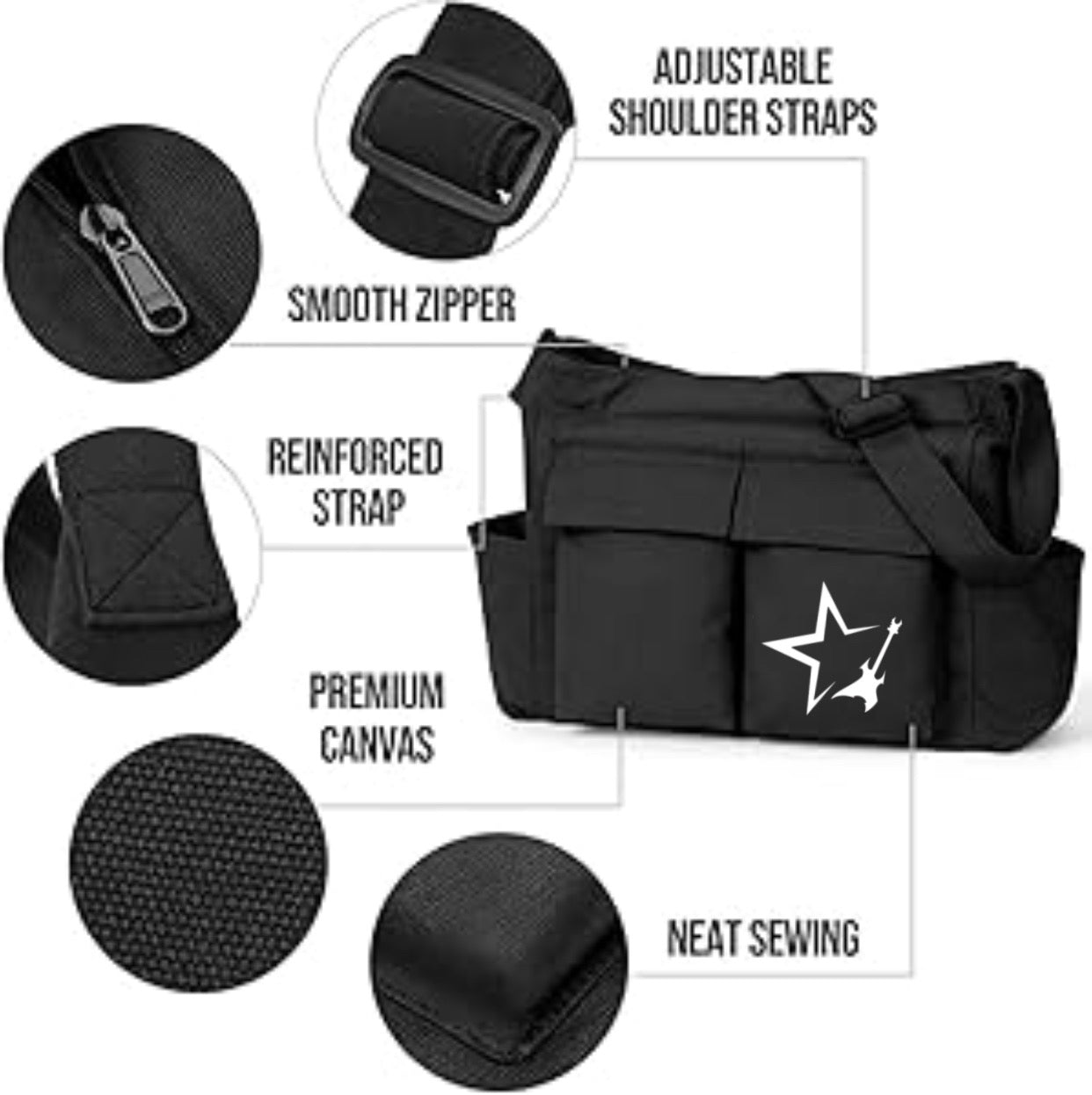 حقيبة كيتار ونجمة