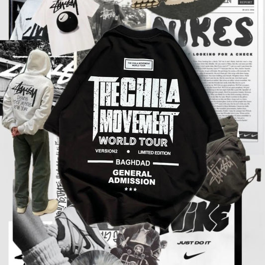 تيشيرت بغداد نسخة محدودة تشيلا موفمنت اسود