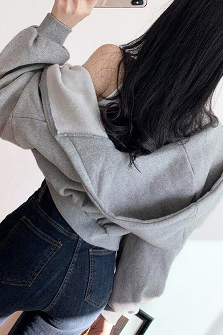 جاكيت رصاصي قصير