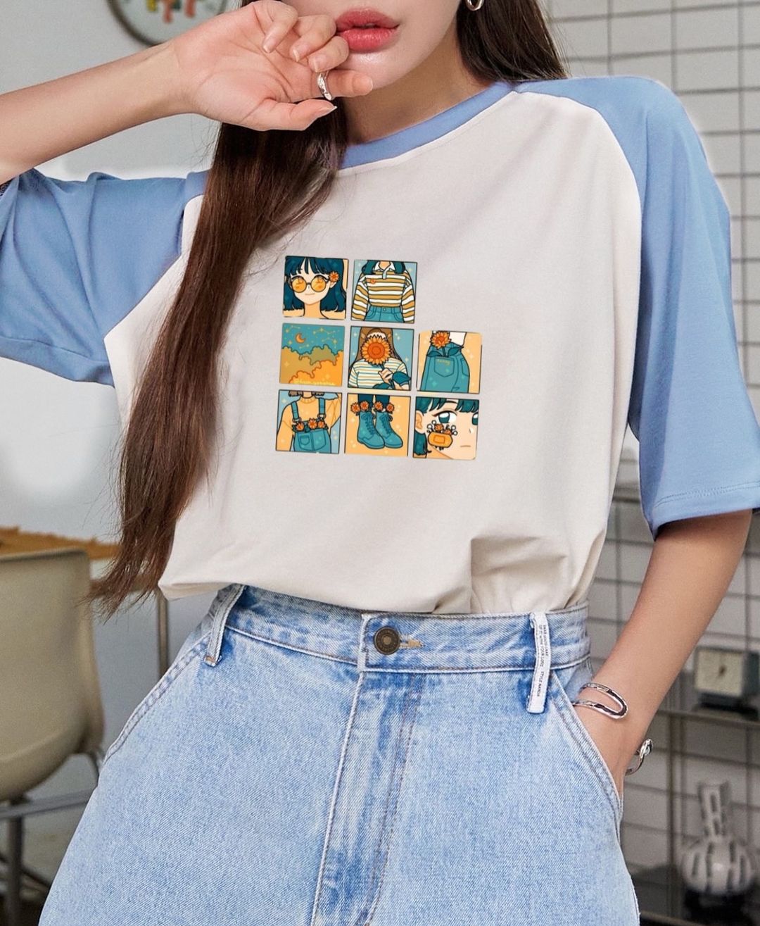 تيشيرت فتاة الخريف