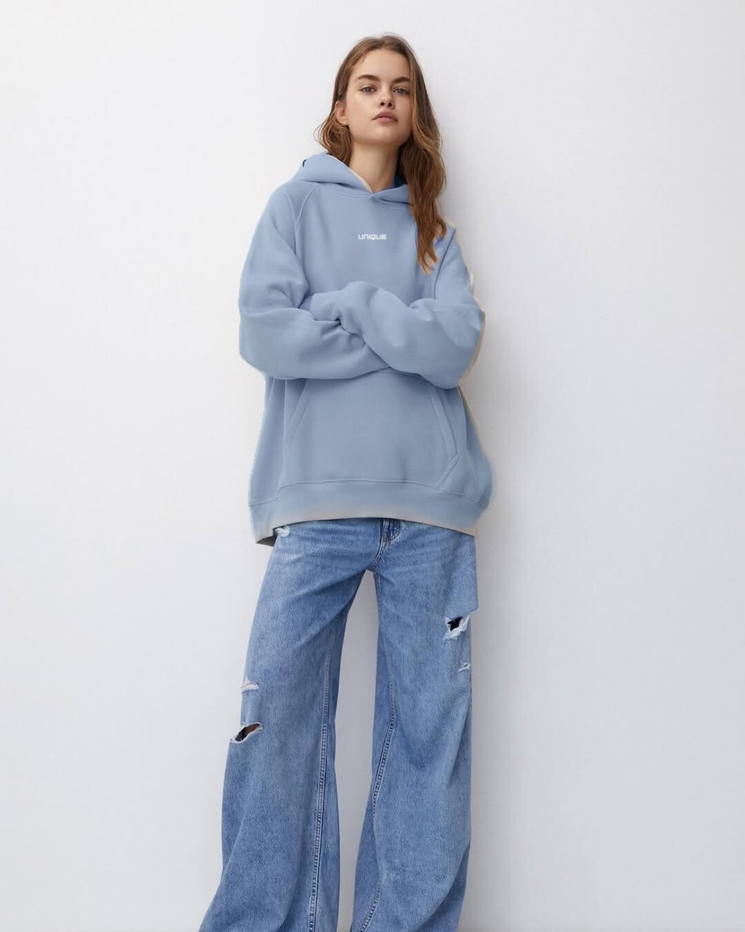 Hoodie Unique Blue
