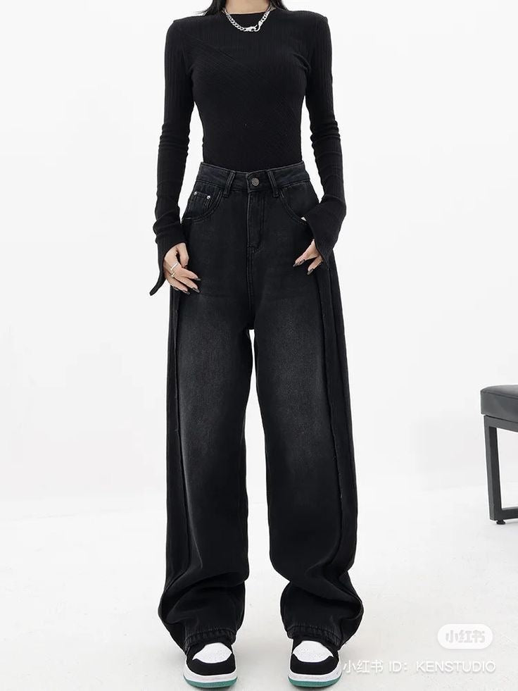 جينز فنتج اسود