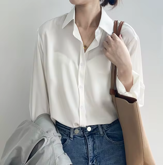 قميص ابيض سادة