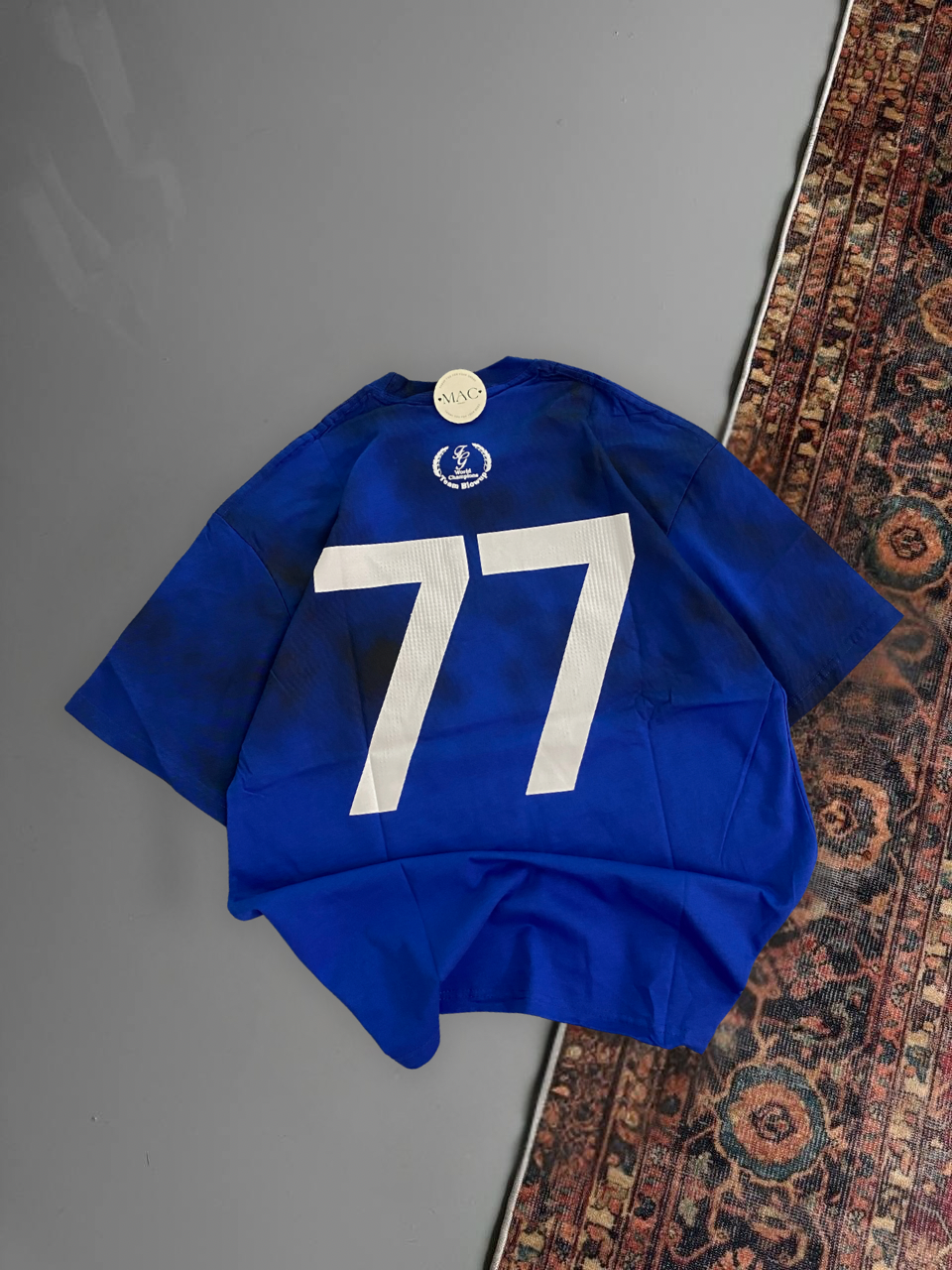 تيشيرت سبورت 77 ازرق
