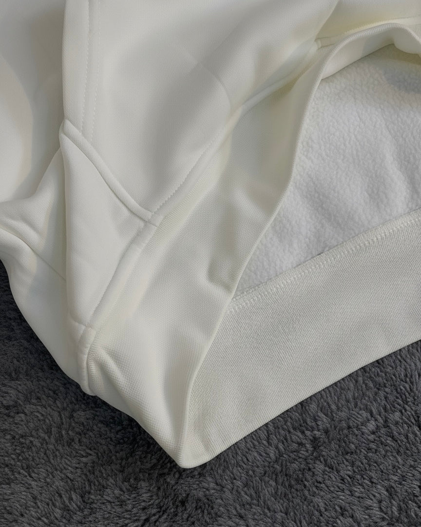 هودي بولو رجالي نسائي ابيض