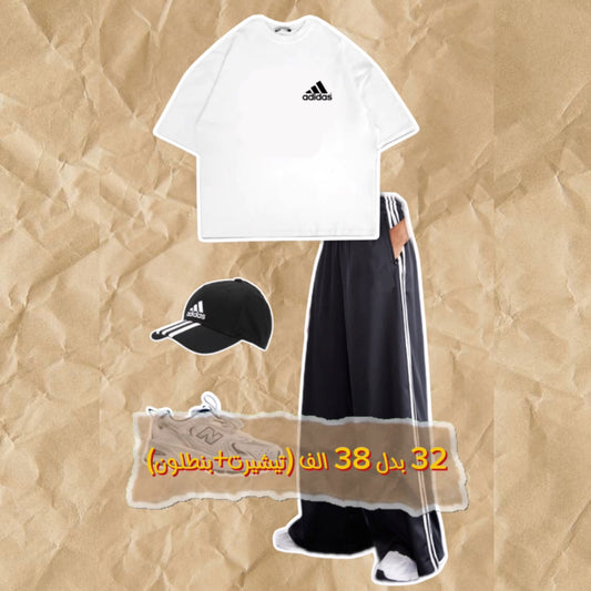 تيشيرت adidas + بانتس اديداس