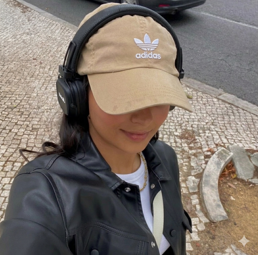 قبعة Adidas حياكة تطريز شبابي بناتي