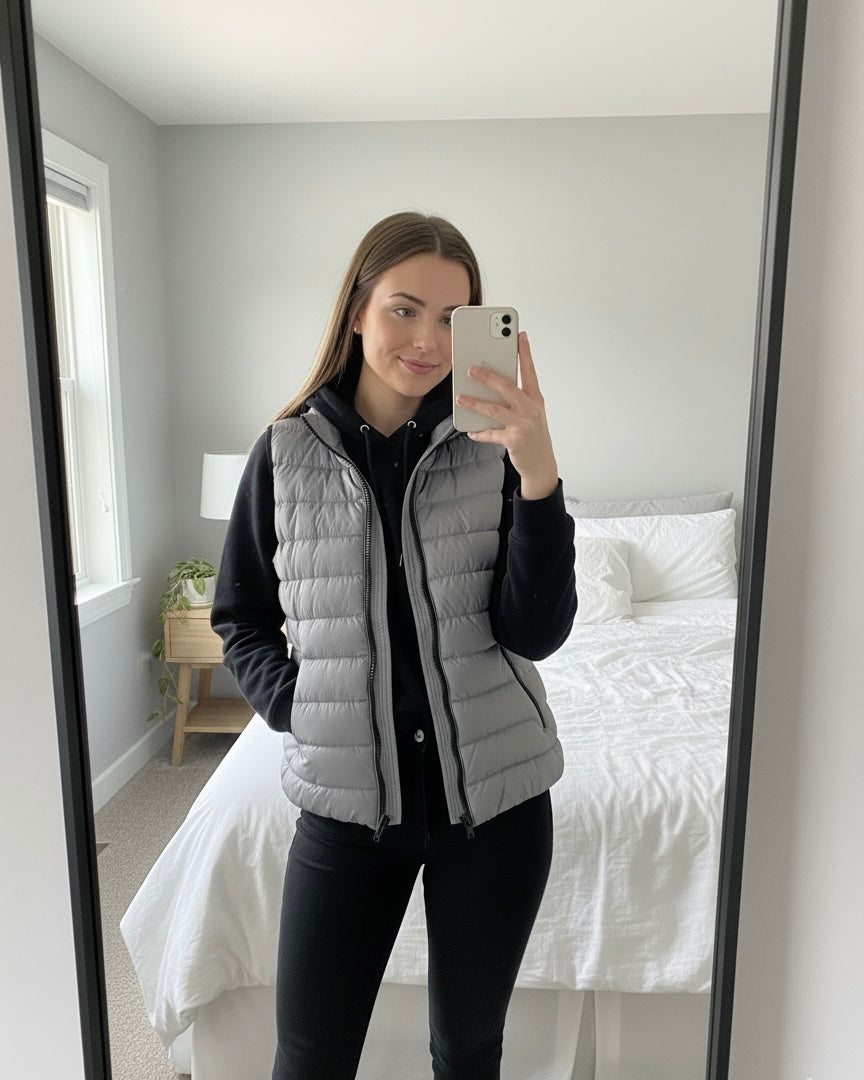 جاكيت بف رصاصي Jacket Puffer