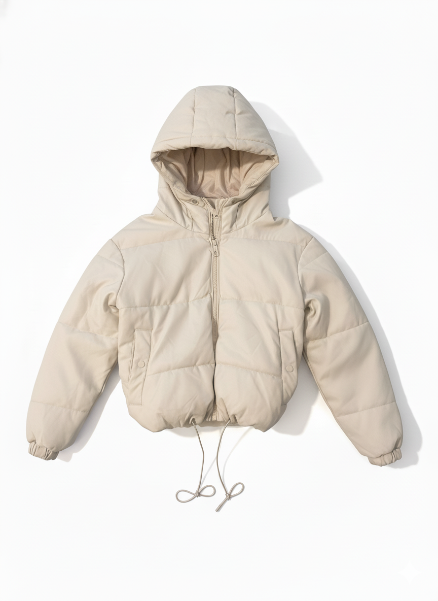 جاكيت جلد بفر Leather Puffer