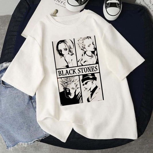 تيشيرت ابيض Black Stones