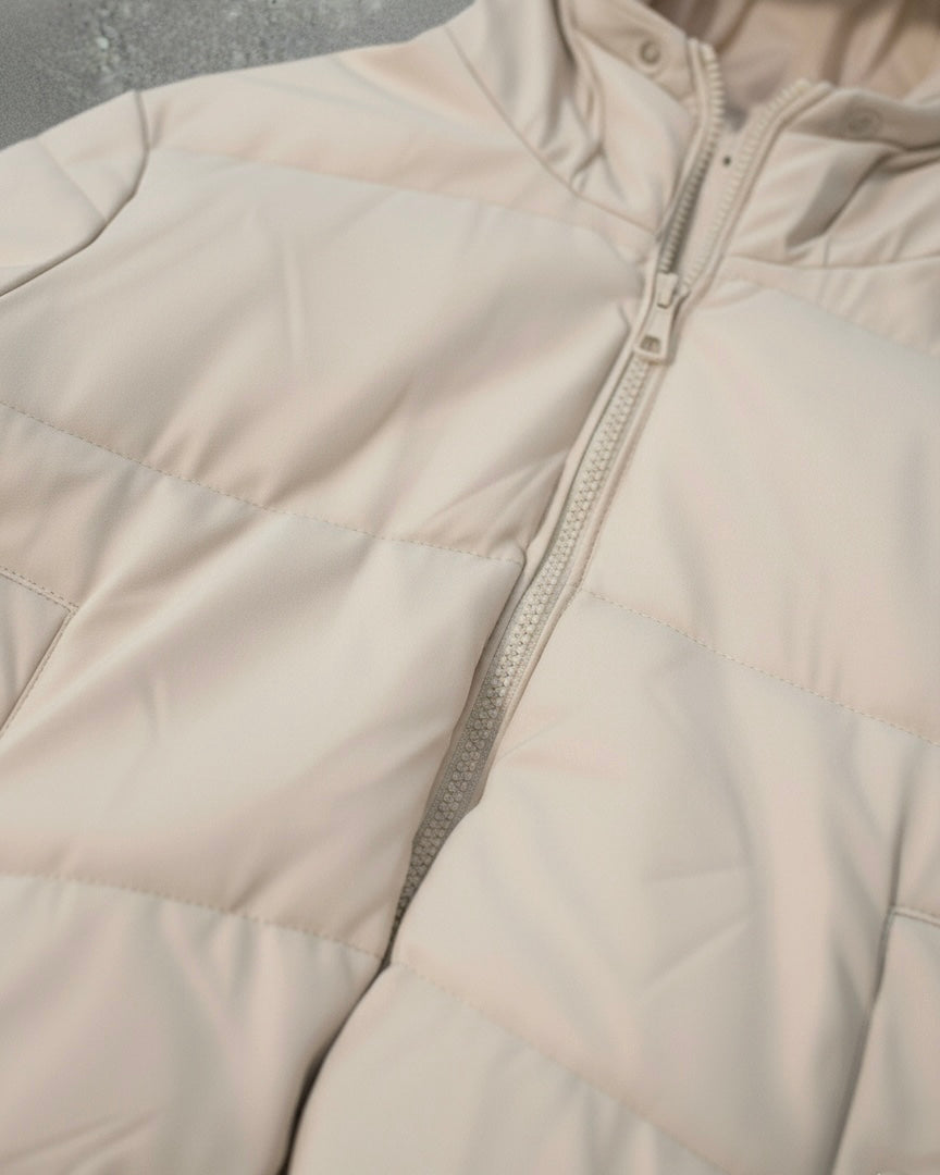 جاكيت جلد بفر Leather Puffer