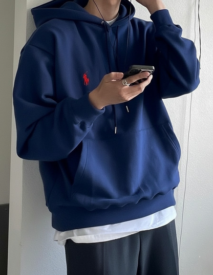 هودي بولو رجالي نسائي نيلي