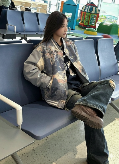 جاكيت جلد NASA Leather Jacket