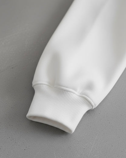 هودي بولو رجالي نسائي ابيض