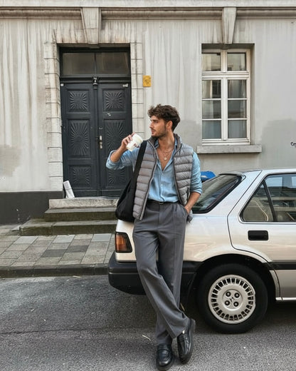 جاكيت بف رصاصي Jacket Puffer